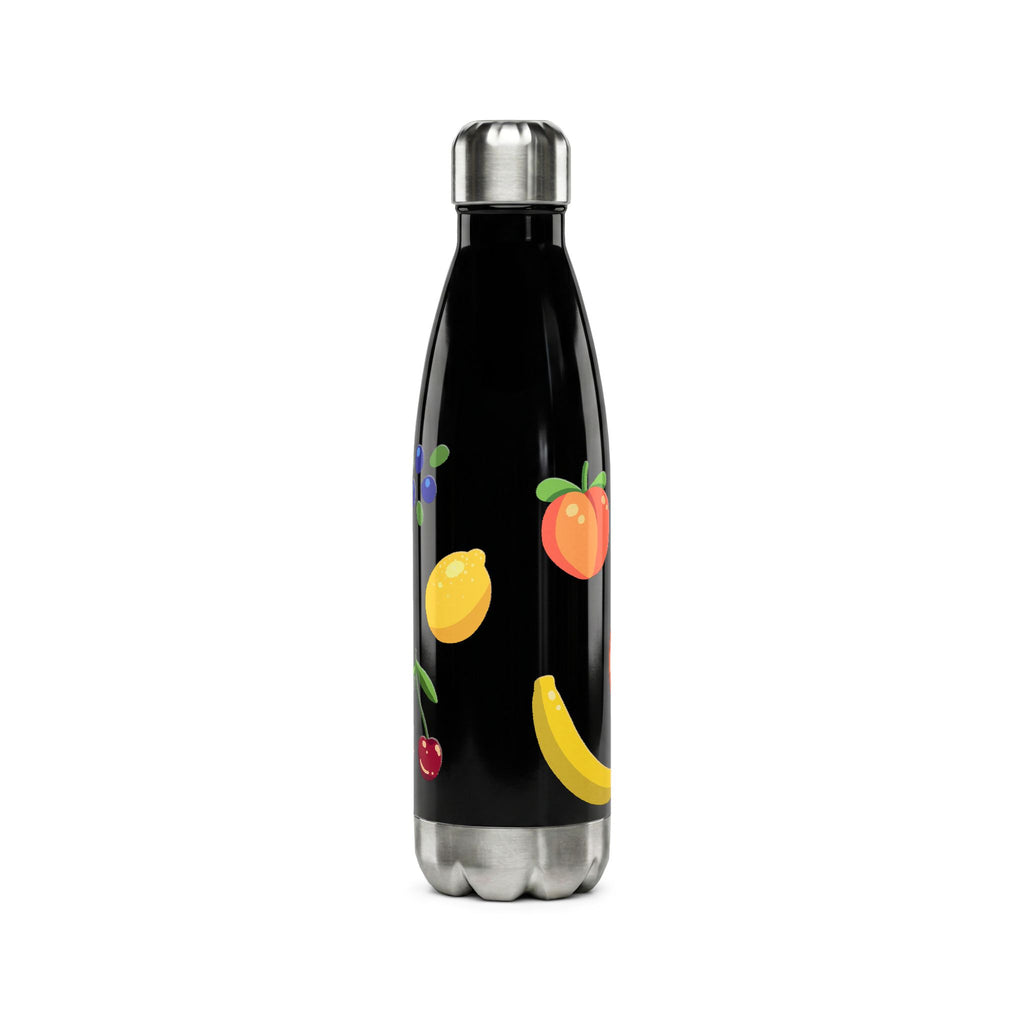 Fruit Pattern Stainless Steel Water Bottle — 17oz Tropical Fruit Design