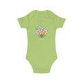 Floral Bouquet Baby Bodysuit — Cute Pastel Flowers Infant Onesie