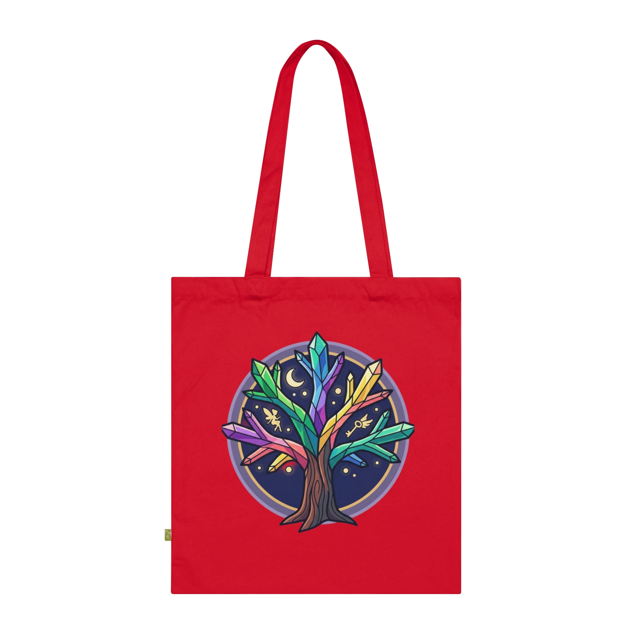 Celestial Tree Organic Cotton Tote Bag — Night Sky Magic Eco Tote