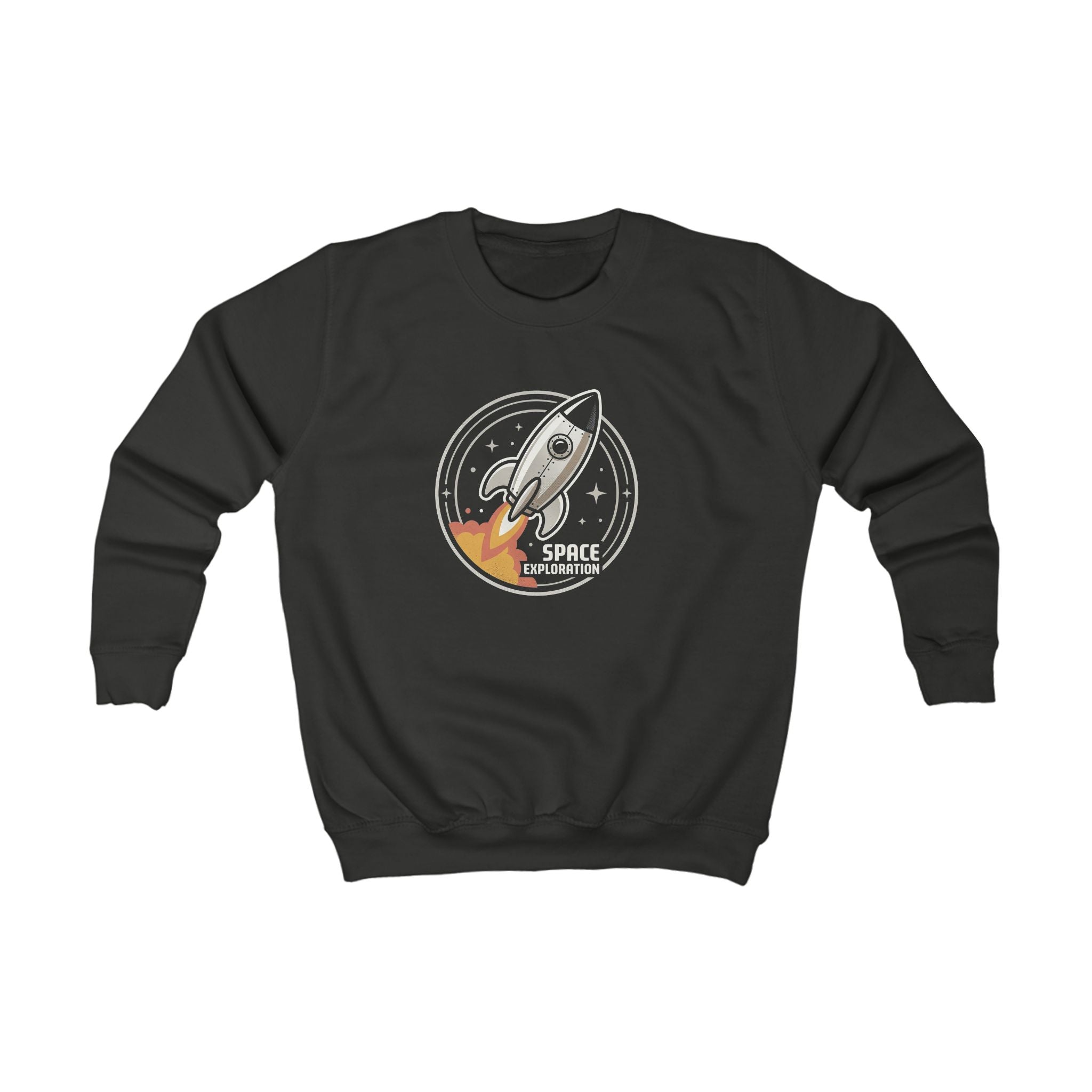 Kids Sweatshirt - Retro Rocket "Space Explorer" Graphic