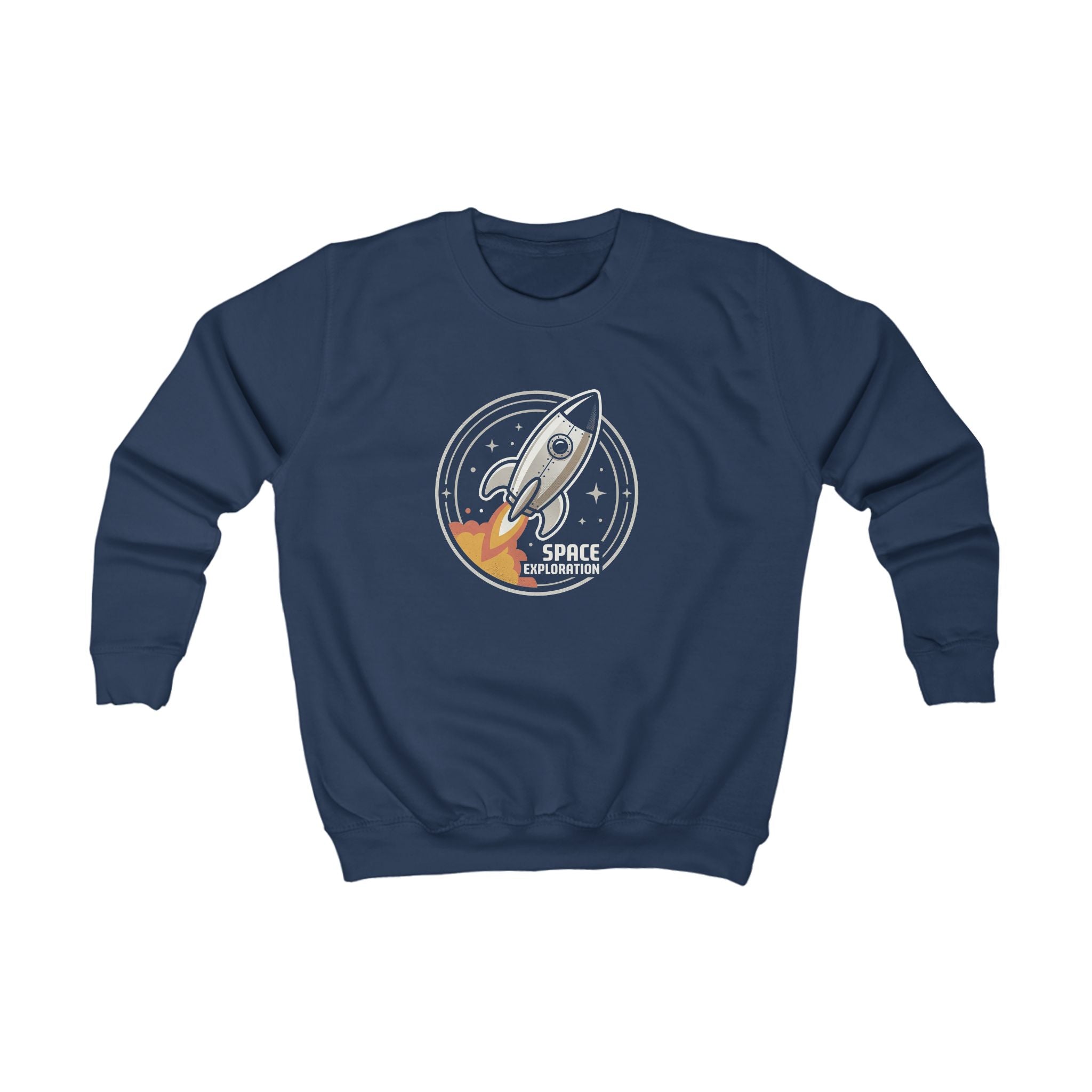 Kids Sweatshirt - Retro Rocket "Space Explorer" Graphic
