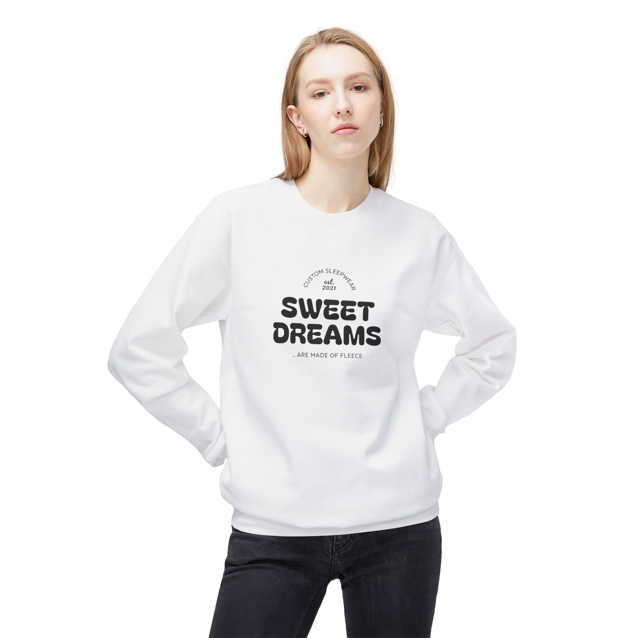 Sweet Dreams Crewneck Sweatshirt – Cozy Retro Graphic Sleep Tee
