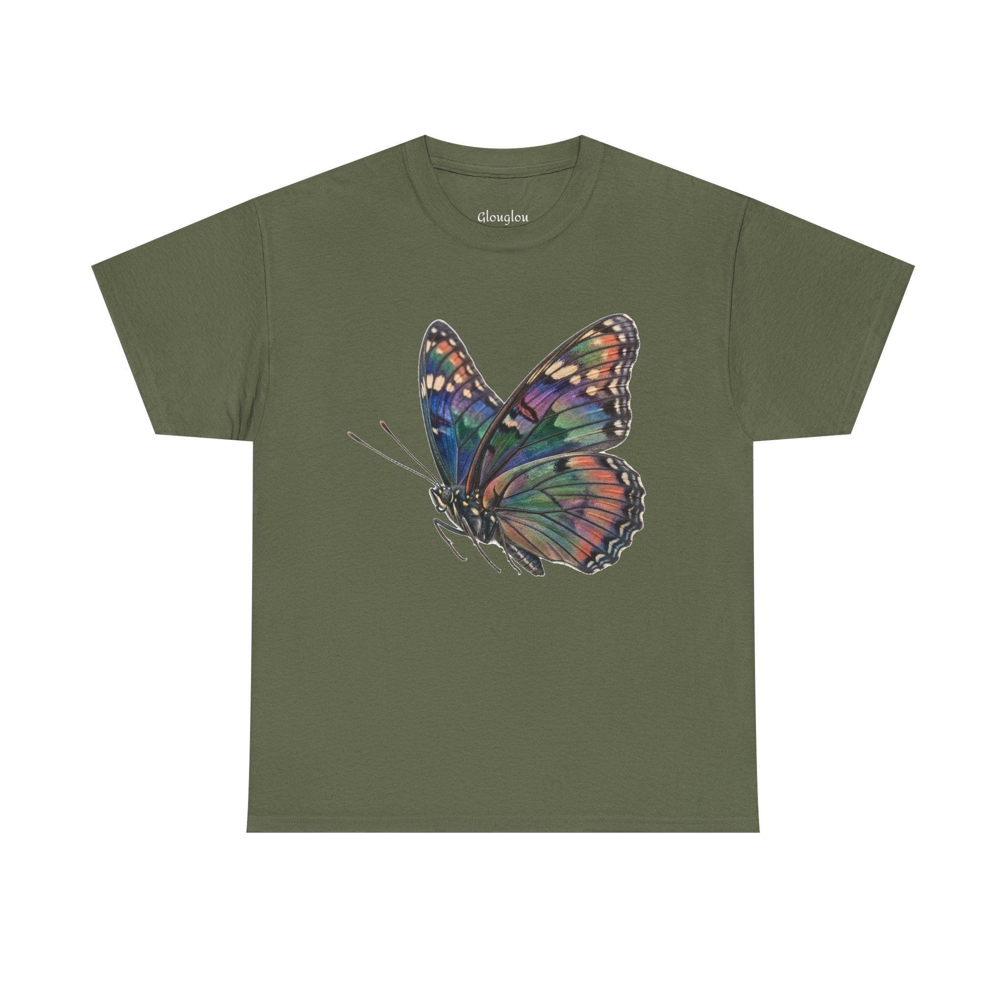 Butterfly Art Tee — Colorful Watercolor Monarch Graphic T-Shirt