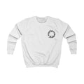 Kids Sweatshirt — Cute Black Pumpkin Cartoon Halloween Crewneck for Children