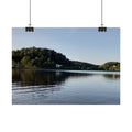 Lakeside Calm Poster — Tranquil Dock & Reflective Water Wall Art