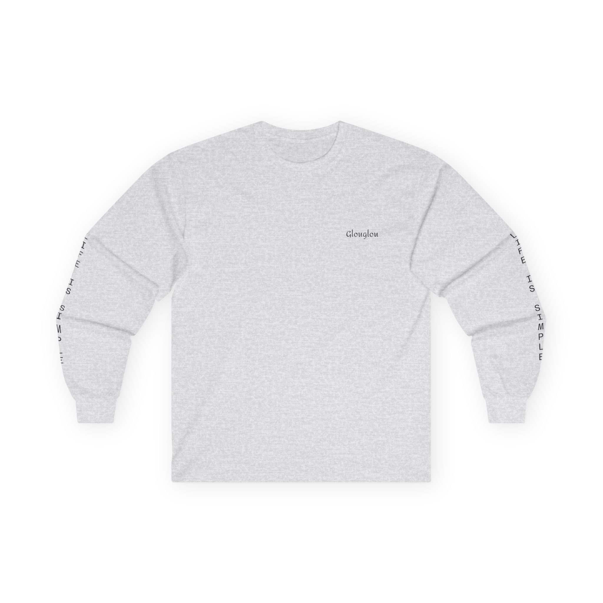 Long Sleeve Tee — Minimal Script Logo Sleeve Shirt