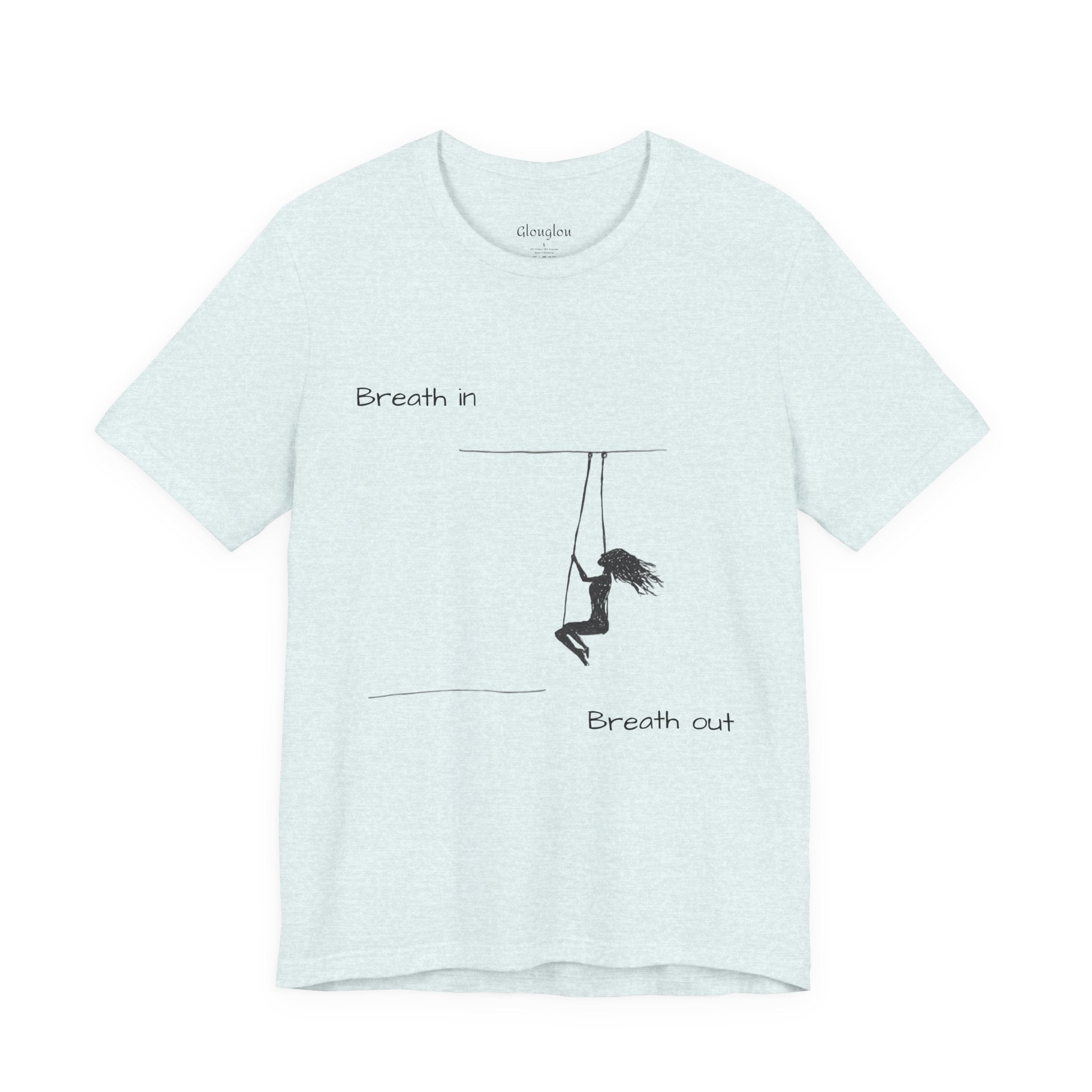 Breath In Breath Out climber tee | Climbing silhouette shirt