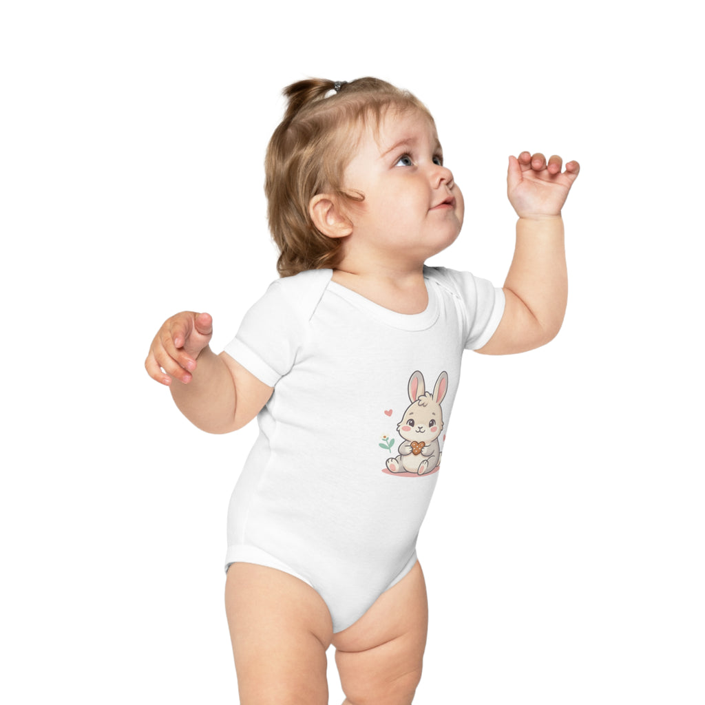 Cute Bunny Baby Bodysuit – Adorable Cartoon Rabbit Newborn Onesie