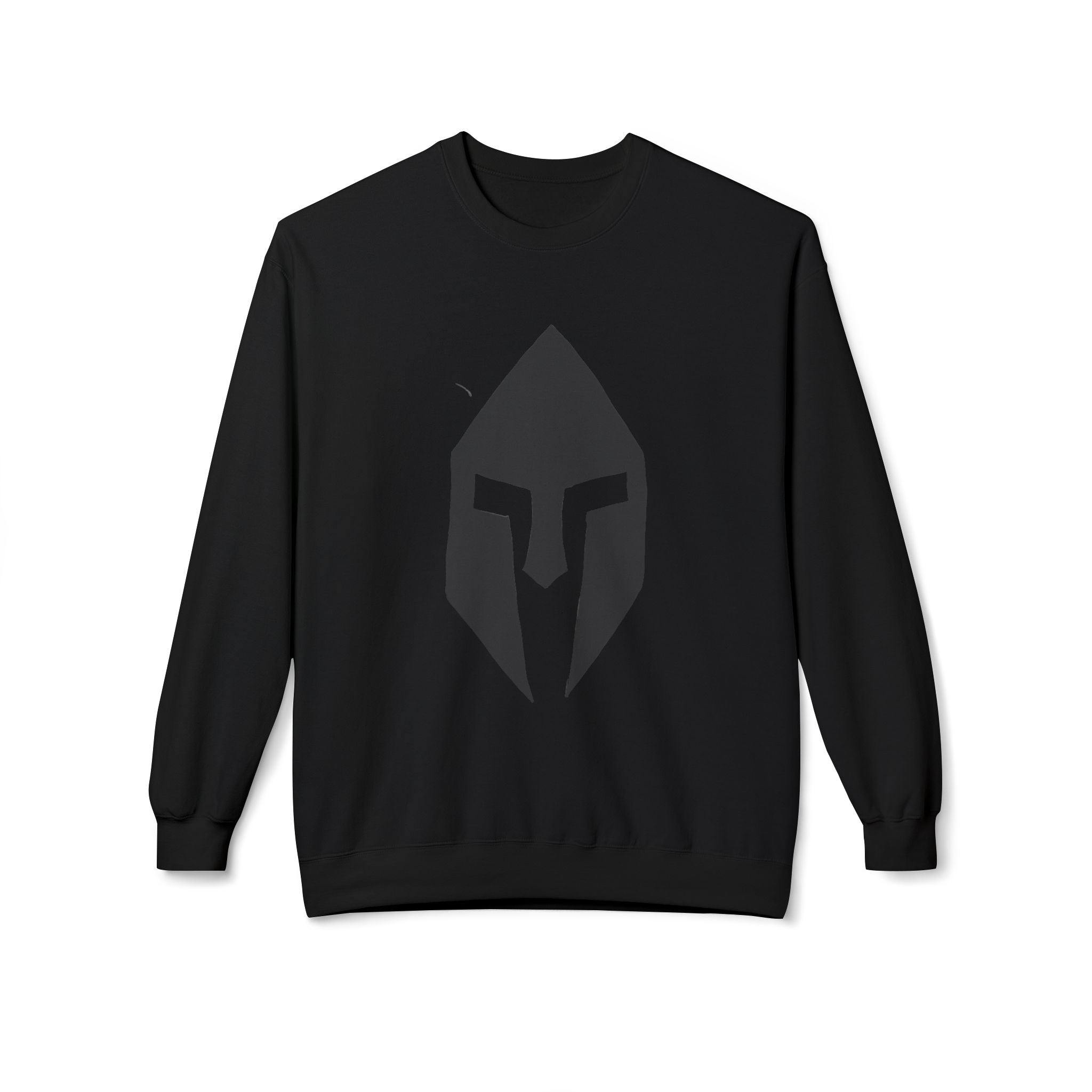 Spartan Helmet Crewneck Sweatshirt — Minimalist Warrior Logo