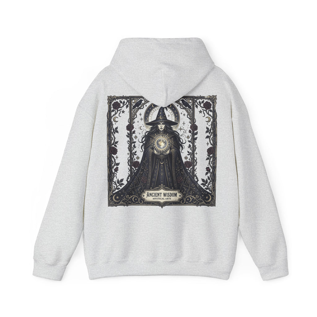 Halloween Is Here Hoodie — Ancient Wisdom Gothic Back Print