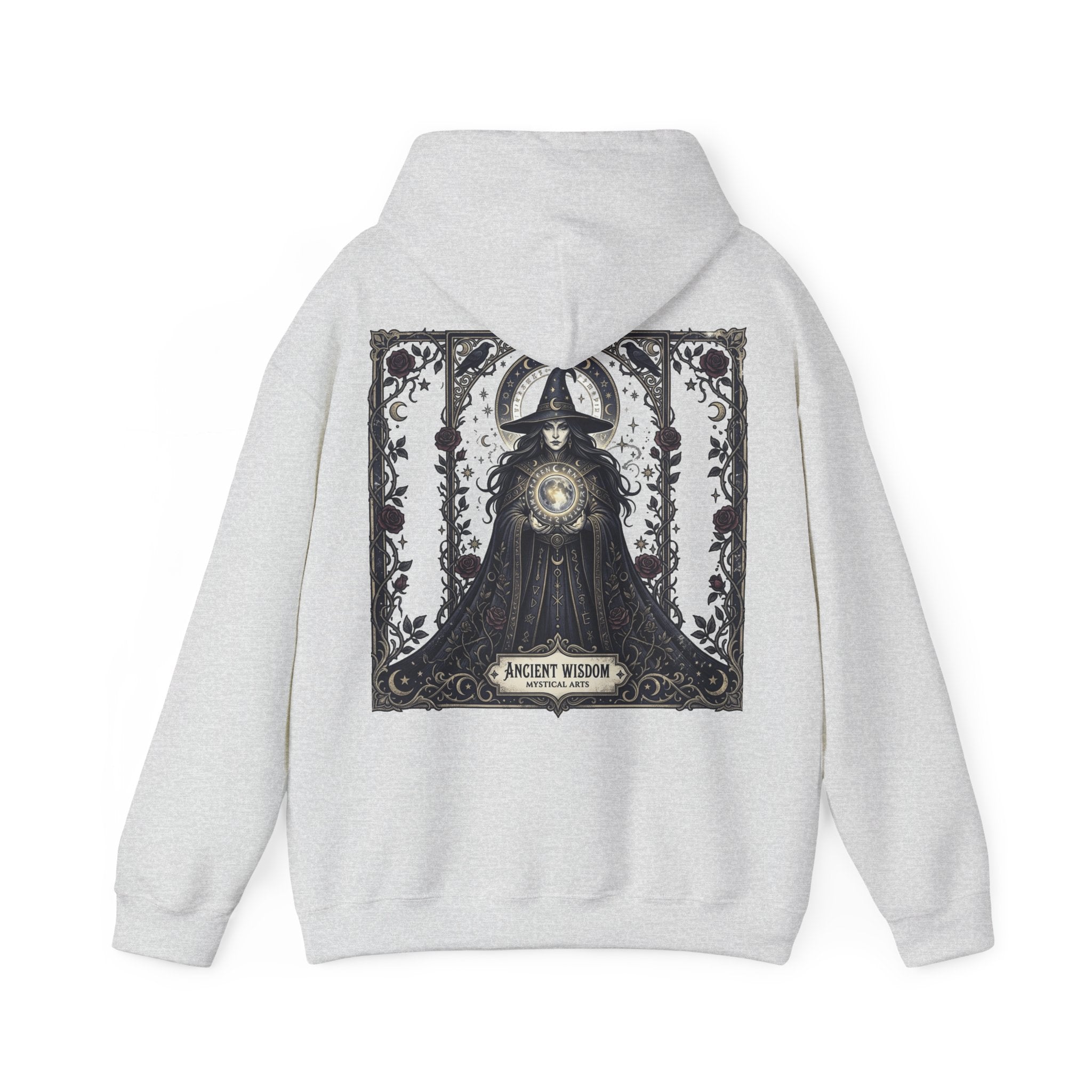 Halloween Is Here Hoodie — Ancient Wisdom Gothic Back Print