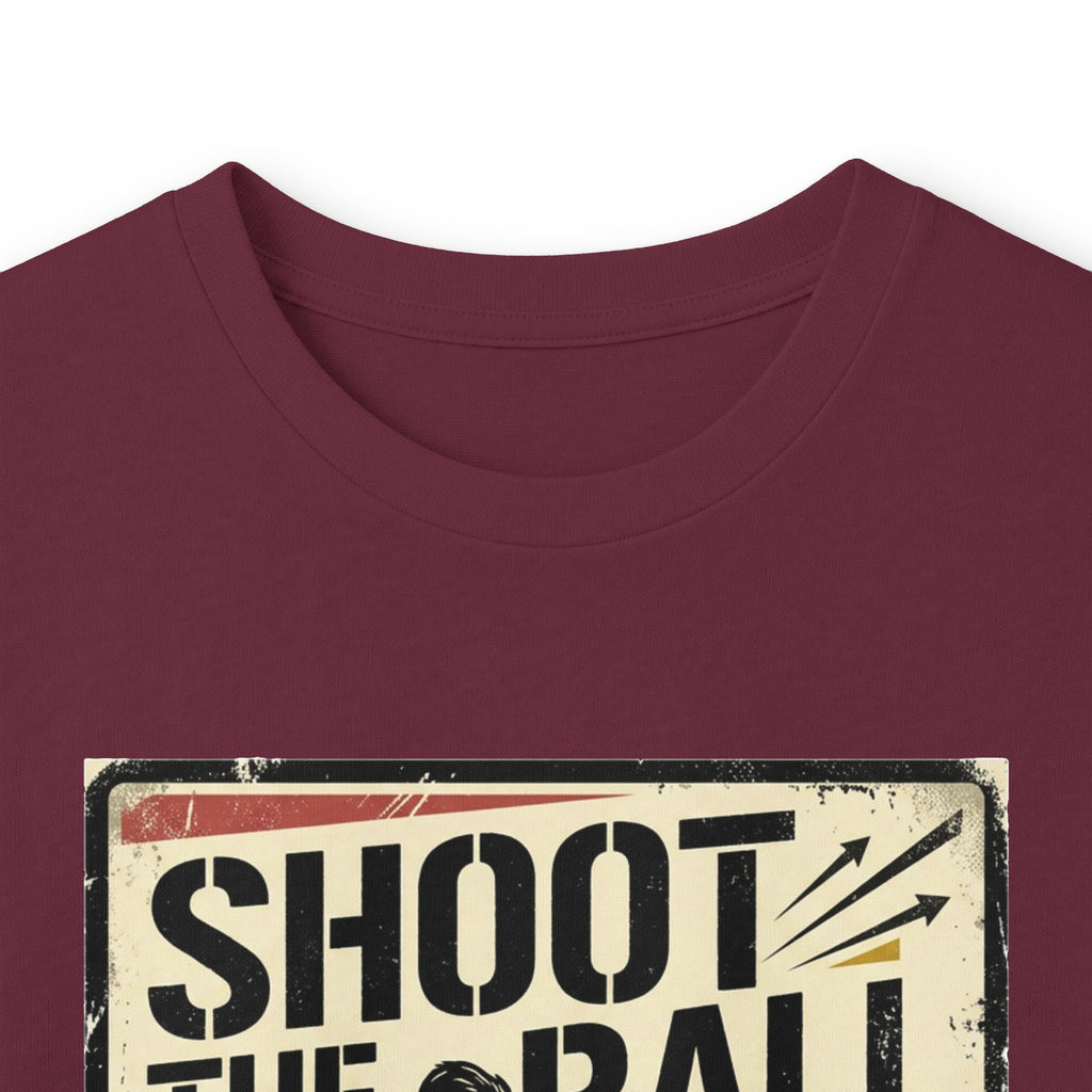Shoot the Ball Soccer Long Sleeve Tee — Make the Goal Vintage Graphic