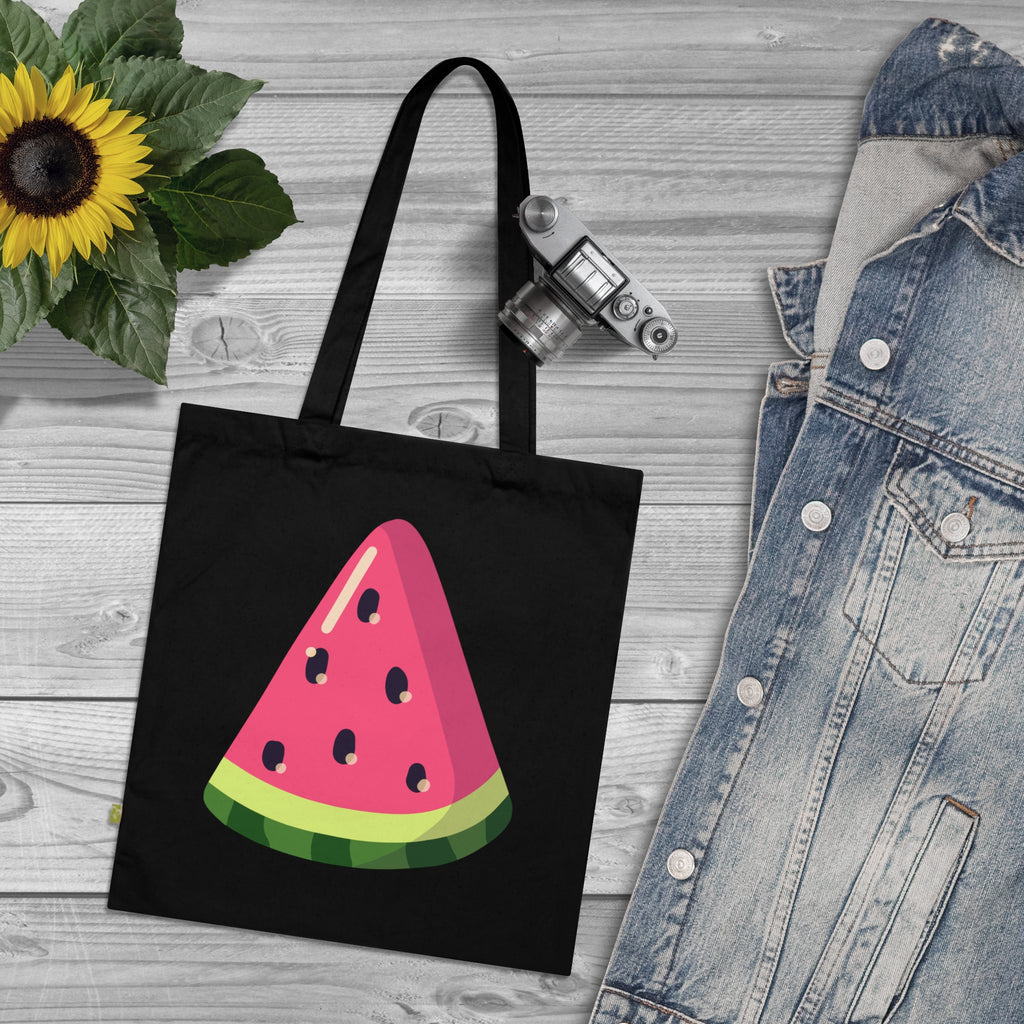 Watermelon Slice Tote Bag — Cute Summer Fruit Organic Cotton Tote