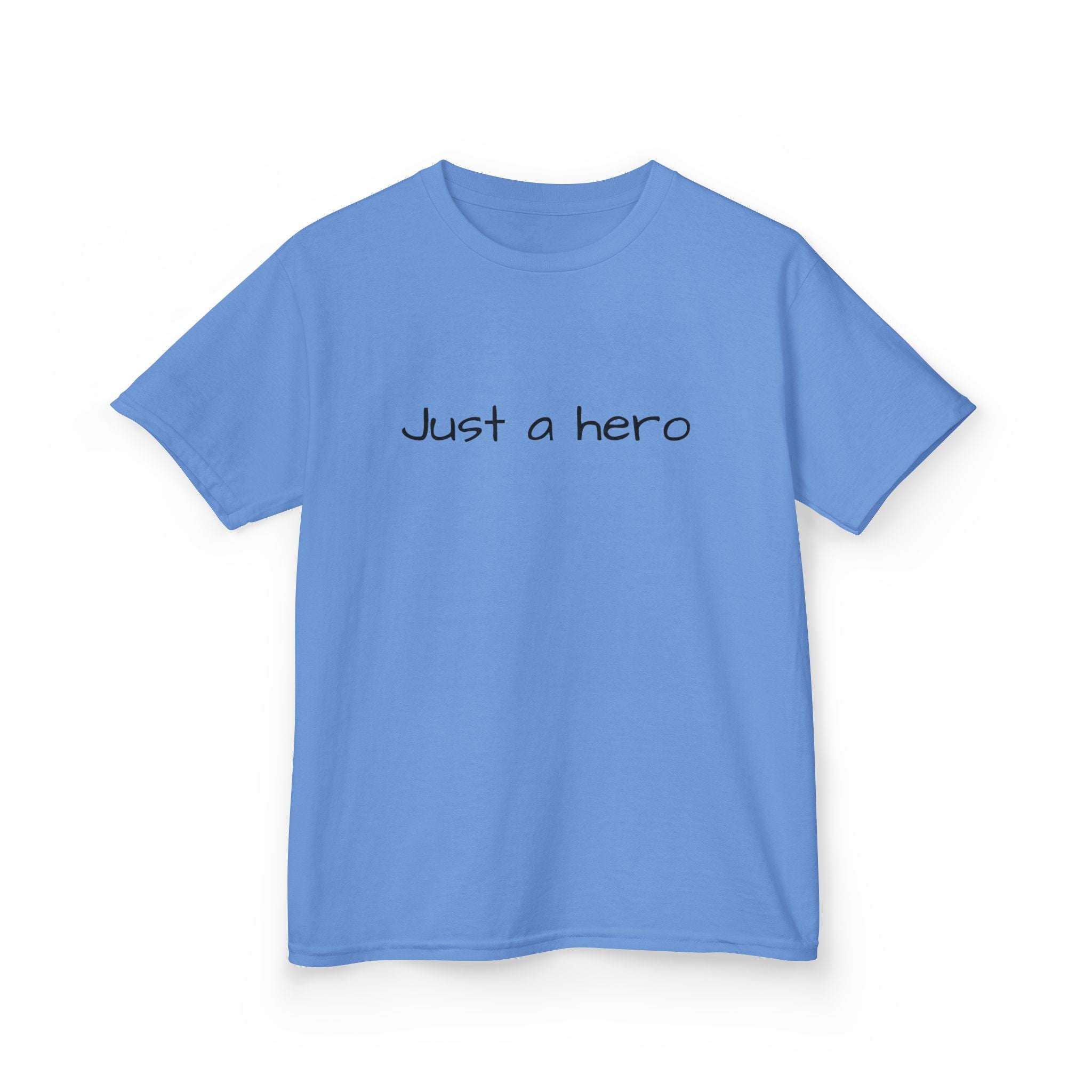 Kids T-Shirt — "Just a hero" Minimalist Children’s Tee, Cute Inspirational Shirt for Boys & Girls, Gift for Kids