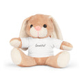 Teddy Bear Plush — 'Grattis!' Printed Tee (Cute Congratulations Gift)