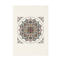 Mandala Cotton Tea Towel – Boho Floral Kitchen Towel, Earth Tone Decorative Dish Towel
