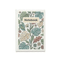 Botanical A5 Hardcover Journal — Floral Leaves Notebook