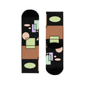 Abstract Geometric Crew Socks — Retro Shapes Sublimation Socks
