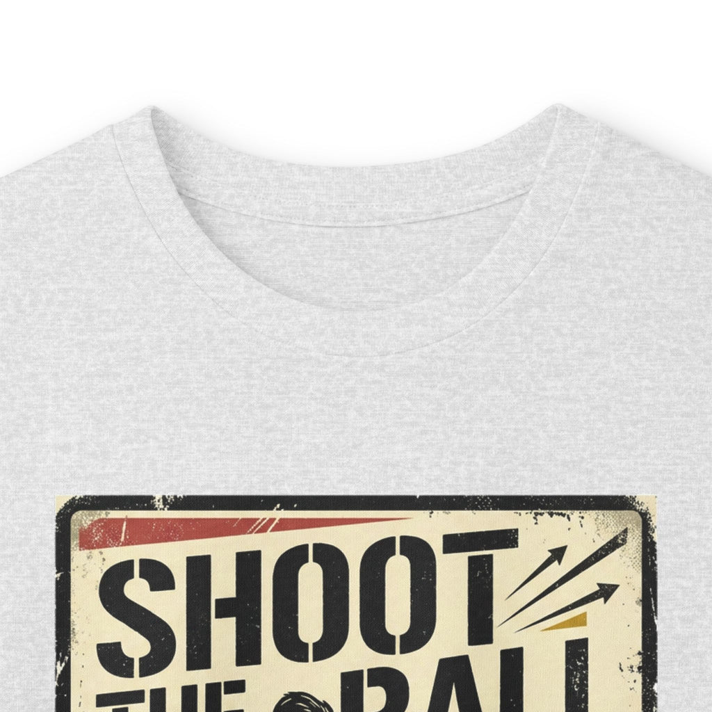 Shoot the Ball Soccer Long Sleeve Tee — Make the Goal Vintage Graphic