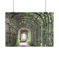 Garden Arbor Archway Poster — Green Pergola Pathway Wall Art