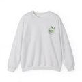 Eco Friendly Crewneck Sweatshirt — Small Green "ECO friendly" Logo