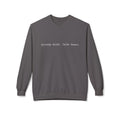 Crewneck Sweatshirt — "Strong mind. Calm heart." Minimalist Motivational Pullover