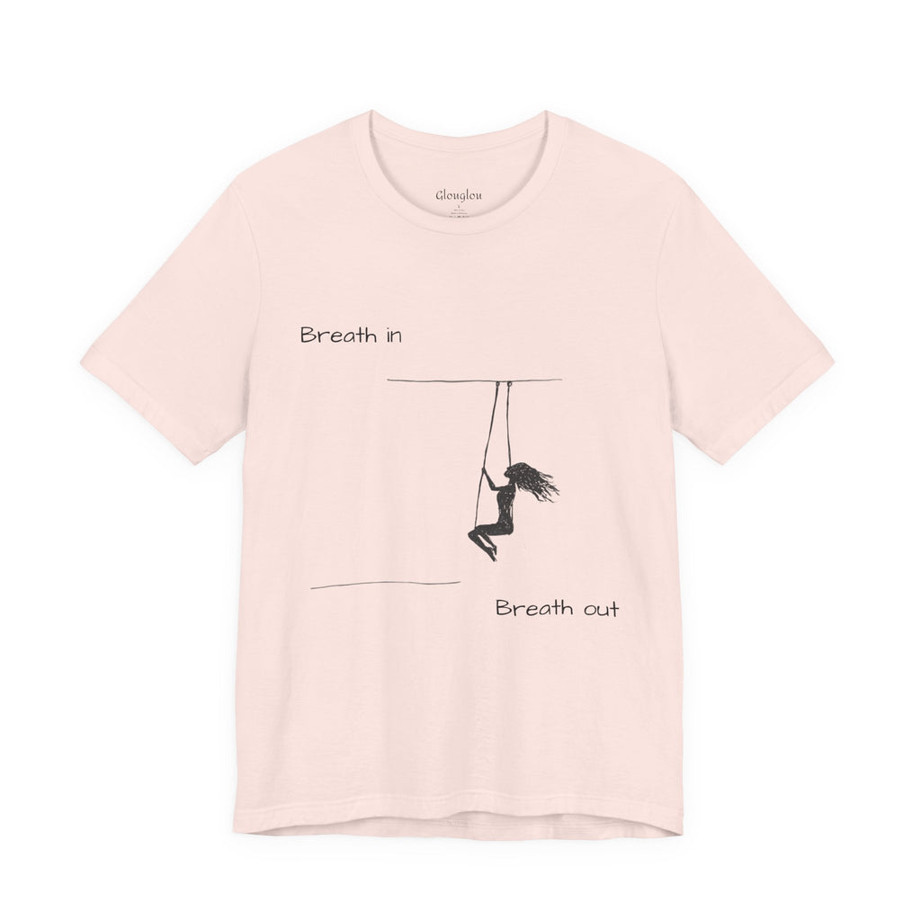 Breath In Breath Out climber tee | Climbing silhouette shirt