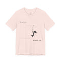 Breath In Breath Out climber tee | Climbing silhouette shirt