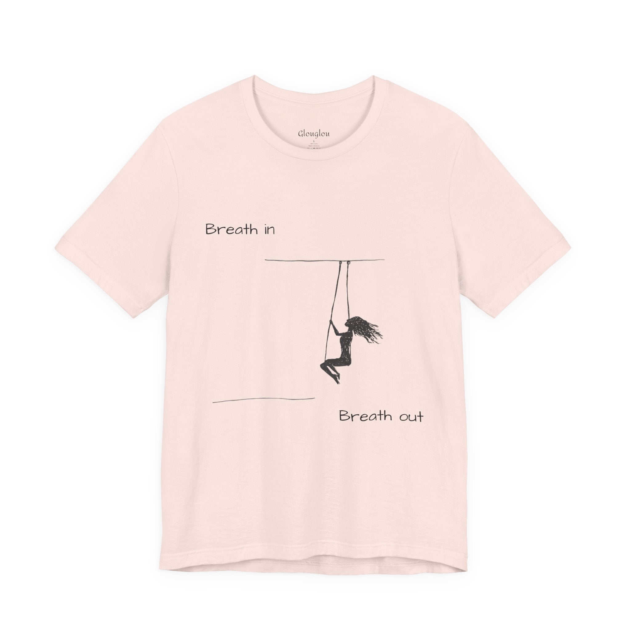 Breath In Breath Out climber tee | Climbing silhouette shirt