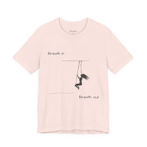 Breath In Breath Out climber tee | Climbing silhouette shirt