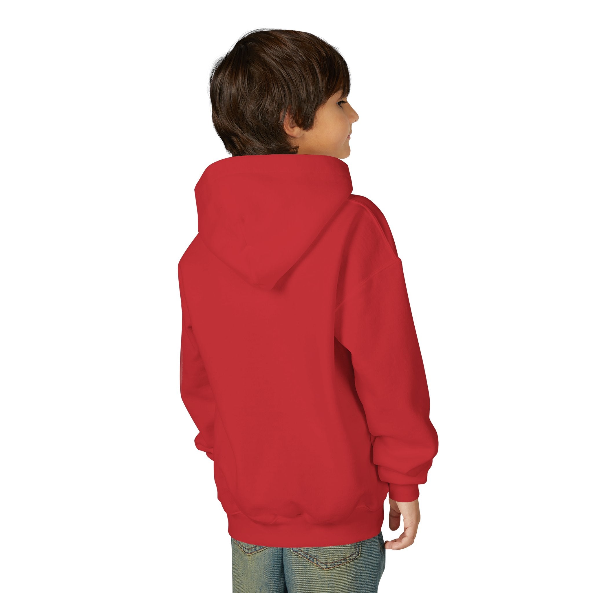 Youth Hoodie "A Real Warrior" Spartan Helmet Pullover