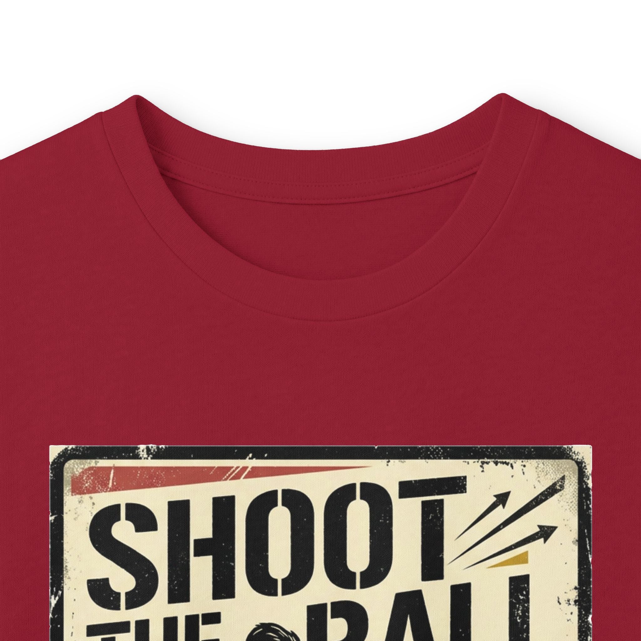 Shoot the Ball Soccer Long Sleeve Tee — Make the Goal Vintage Graphic