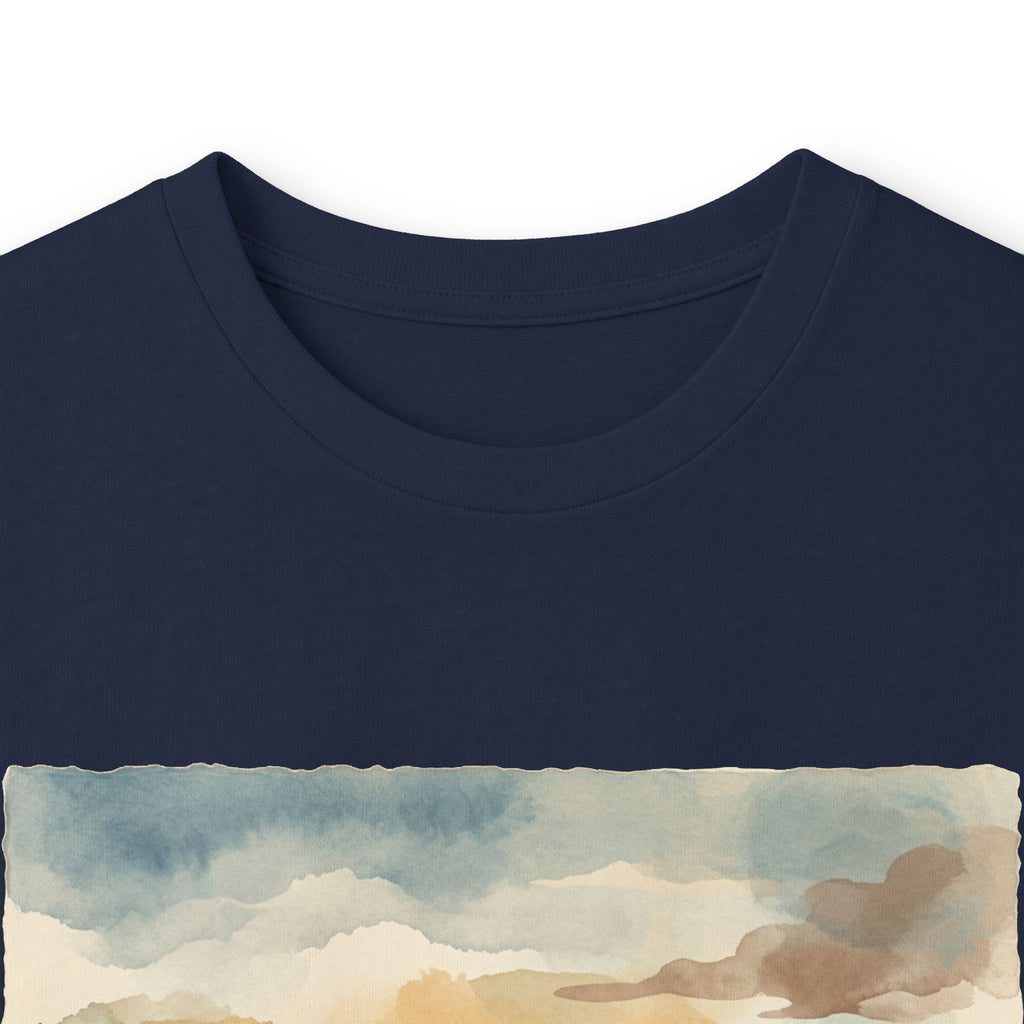 Family Camping Sunset Long Sleeve Tee — Silhouette Outdoor Graphic Shirt