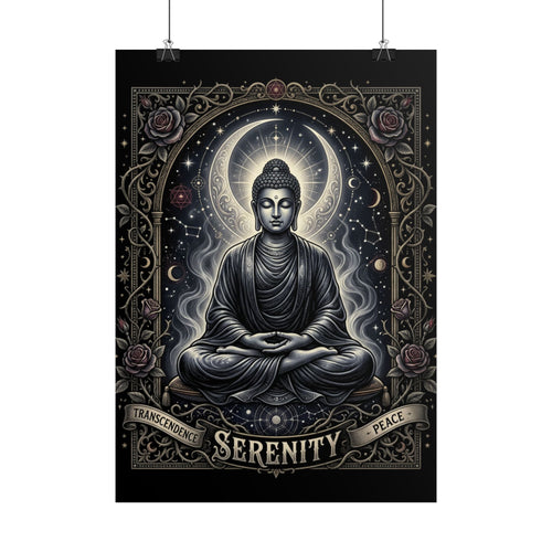 Buddha Serenity Poster — Meditation Wall Art for Calm & Peace
