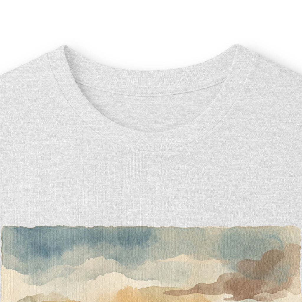 Family Camping Sunset Long Sleeve Tee — Silhouette Outdoor Graphic Shirt
