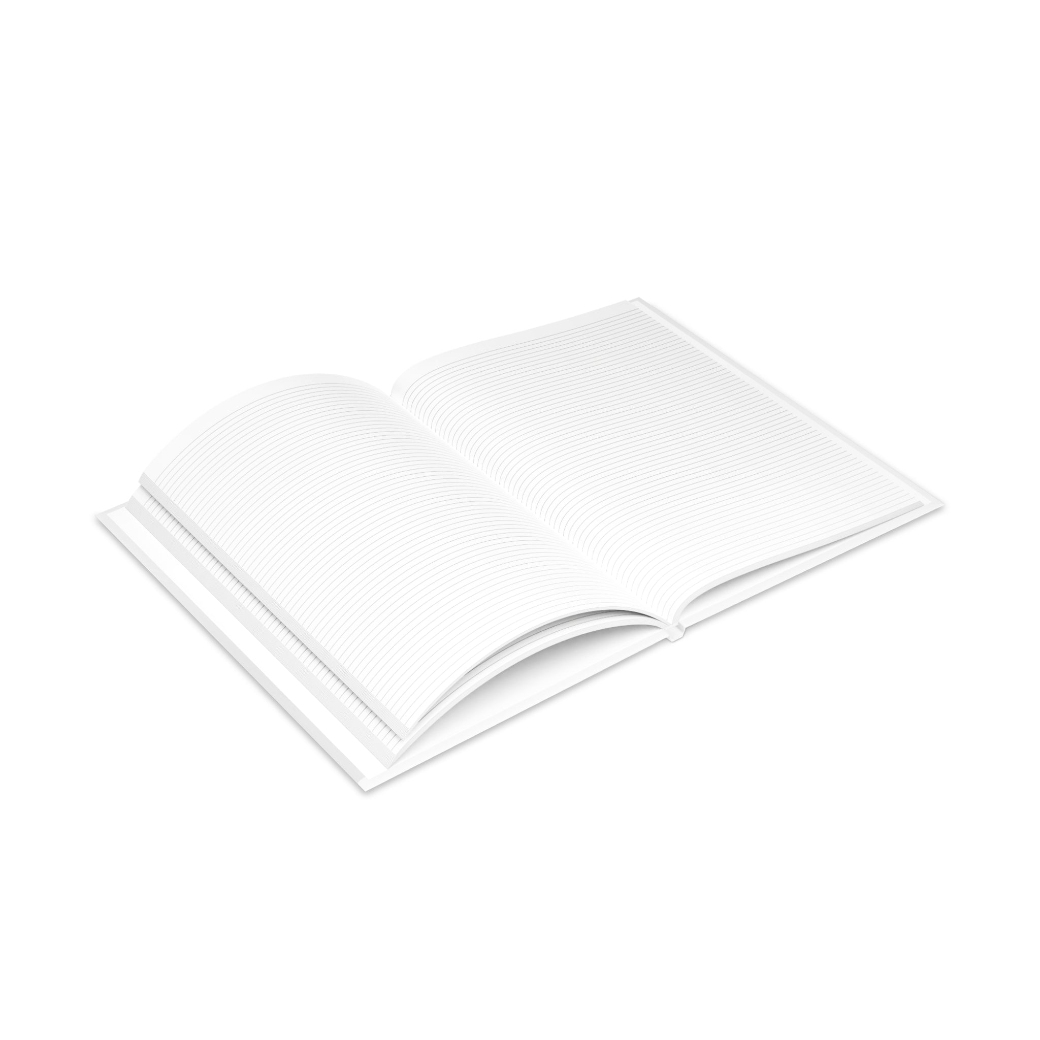 Hardcover Notebook — Retro Girl with Red Sun Hat Journal