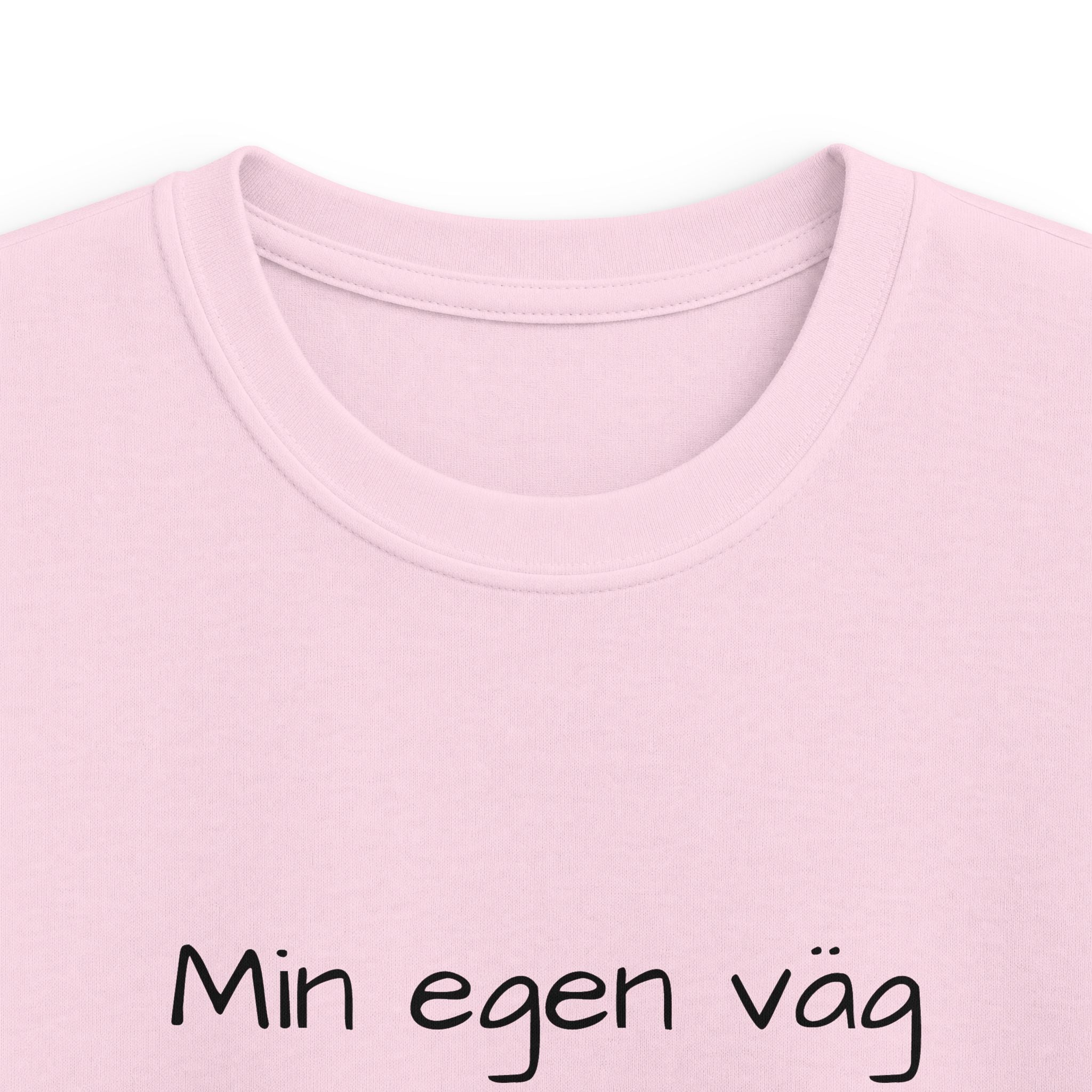 Kids T-Shirt - "Min egen väg" Minimalist Swedish Graphic Tee for Kids