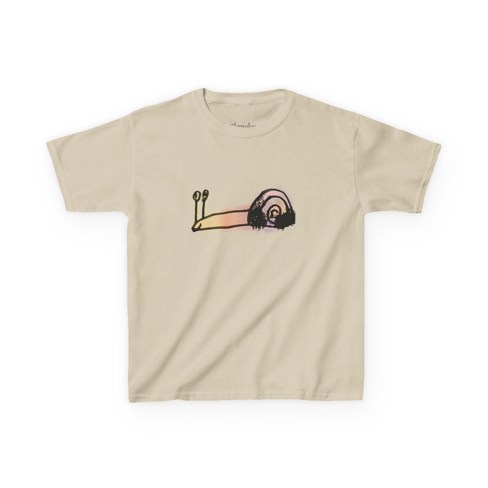 Kids T‑Shirt — Cute Pastel Snail Graphic Tee for Toddlers & Kids