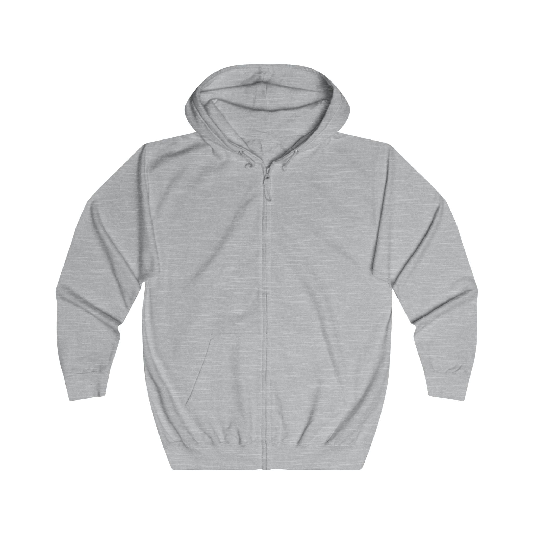 Empowered Woman Zip Hoodie — "I've Got the Power" Minimal Line Art