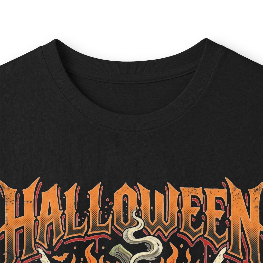 Halloween Pumpkin Long Sleeve Tee — Retro Scary Jack-O'-Lantern Graphic