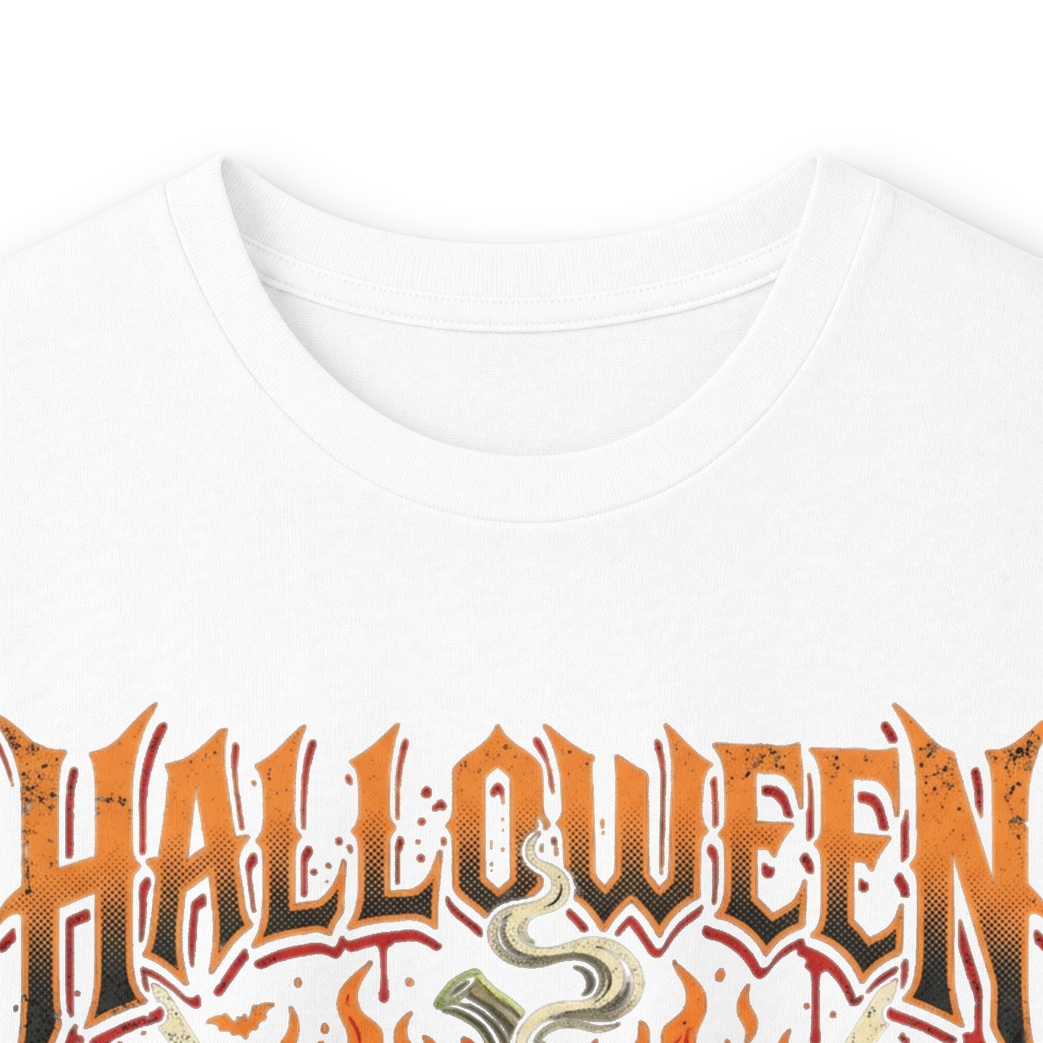 Halloween Pumpkin Long Sleeve Tee — Retro Scary Jack-O'-Lantern Graphic