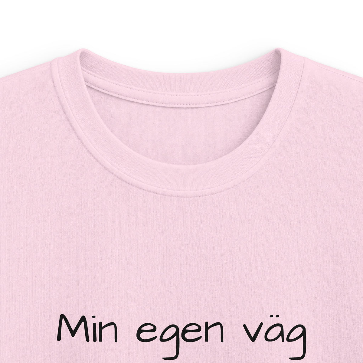 Kids T-Shirt - "Min egen väg" Minimalist Swedish Graphic Tee for Kids
