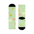 Pastel Heart Crew Socks — Cute Sublimation Socks for Women & Teens