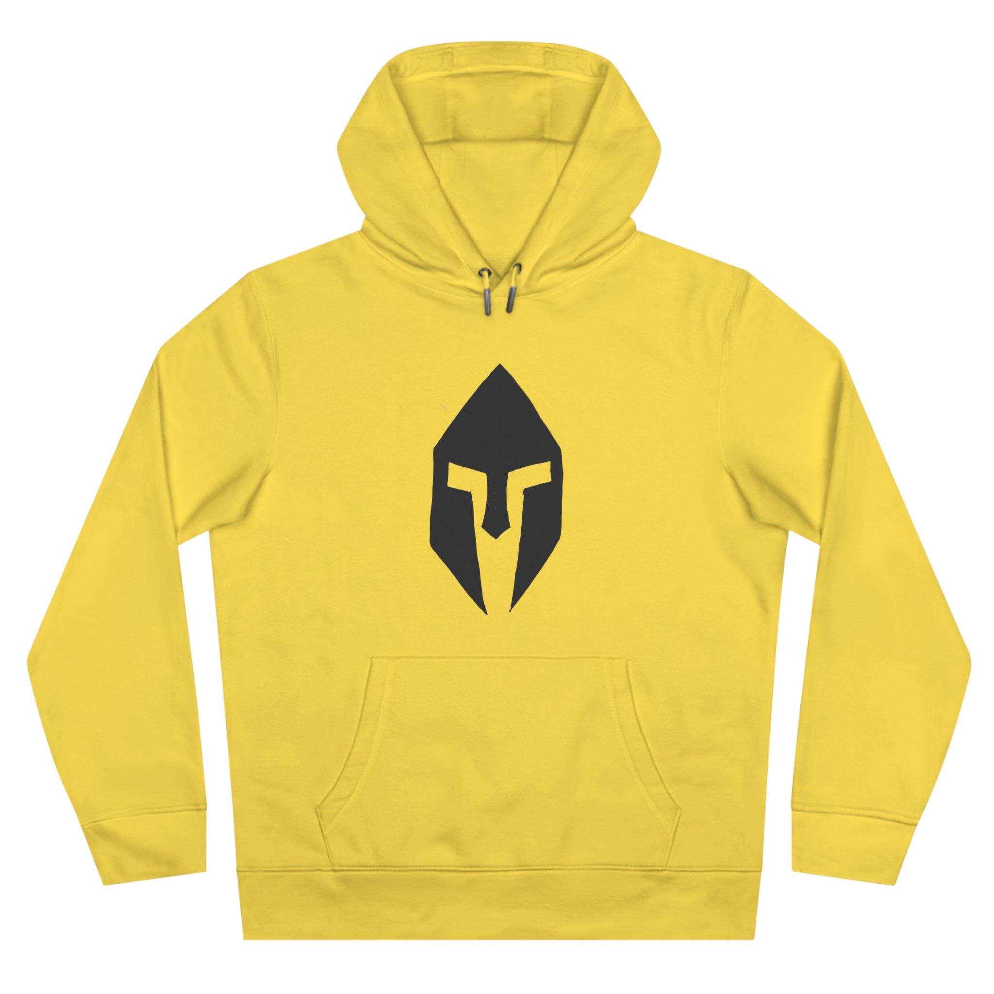 Spartan Helmet Hoodie — Minimal Warrior King Graphic Hooded Sweatshirt