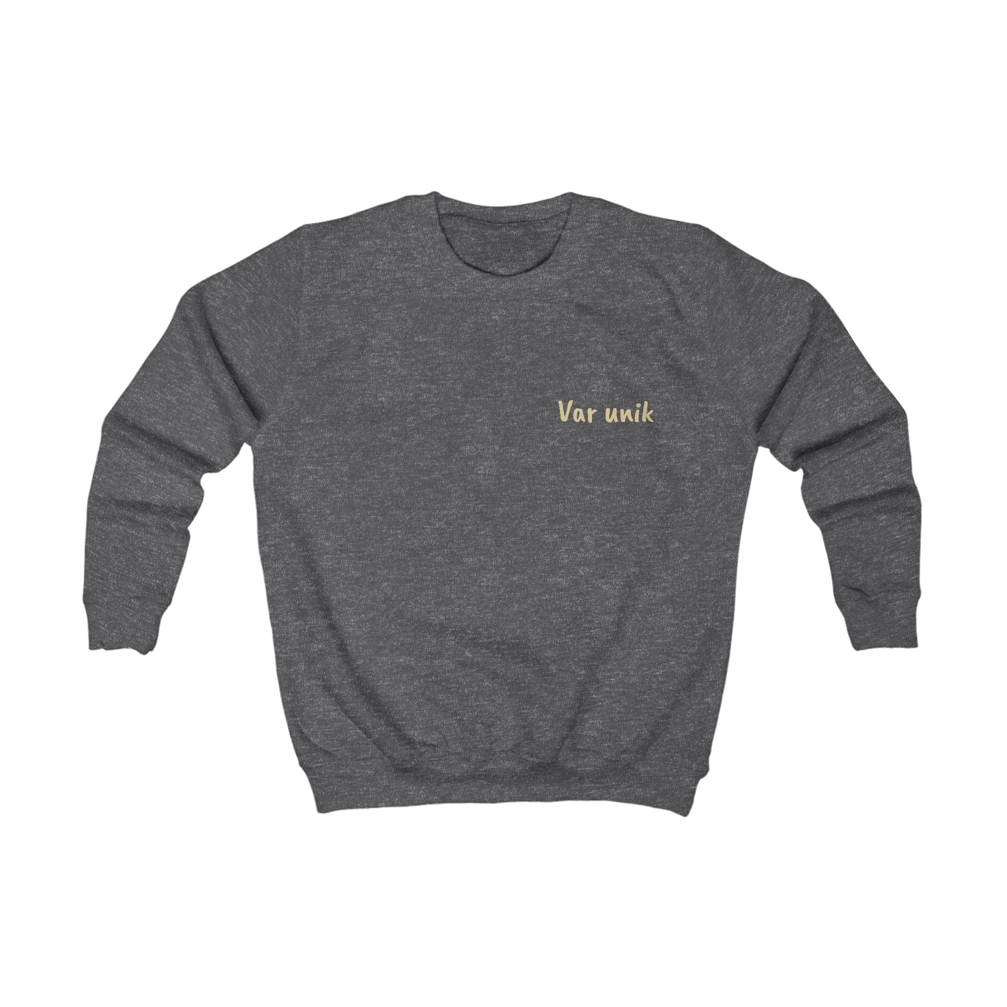 Kids Sweatshirt — "Var unik" Minimalist Comfort Pullover for Kids