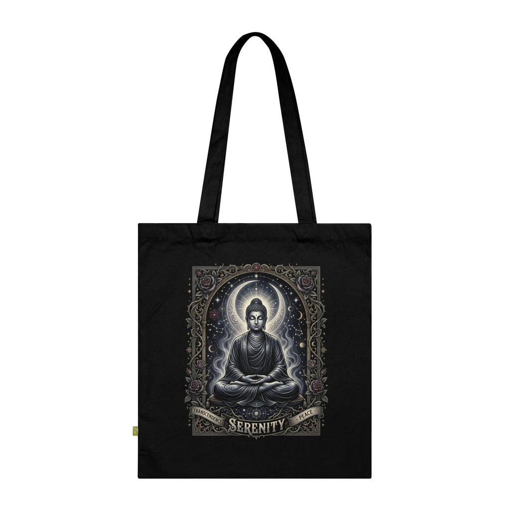 Serenity Buddha Tote Bag — Meditative Zen Organic Cotton Tote