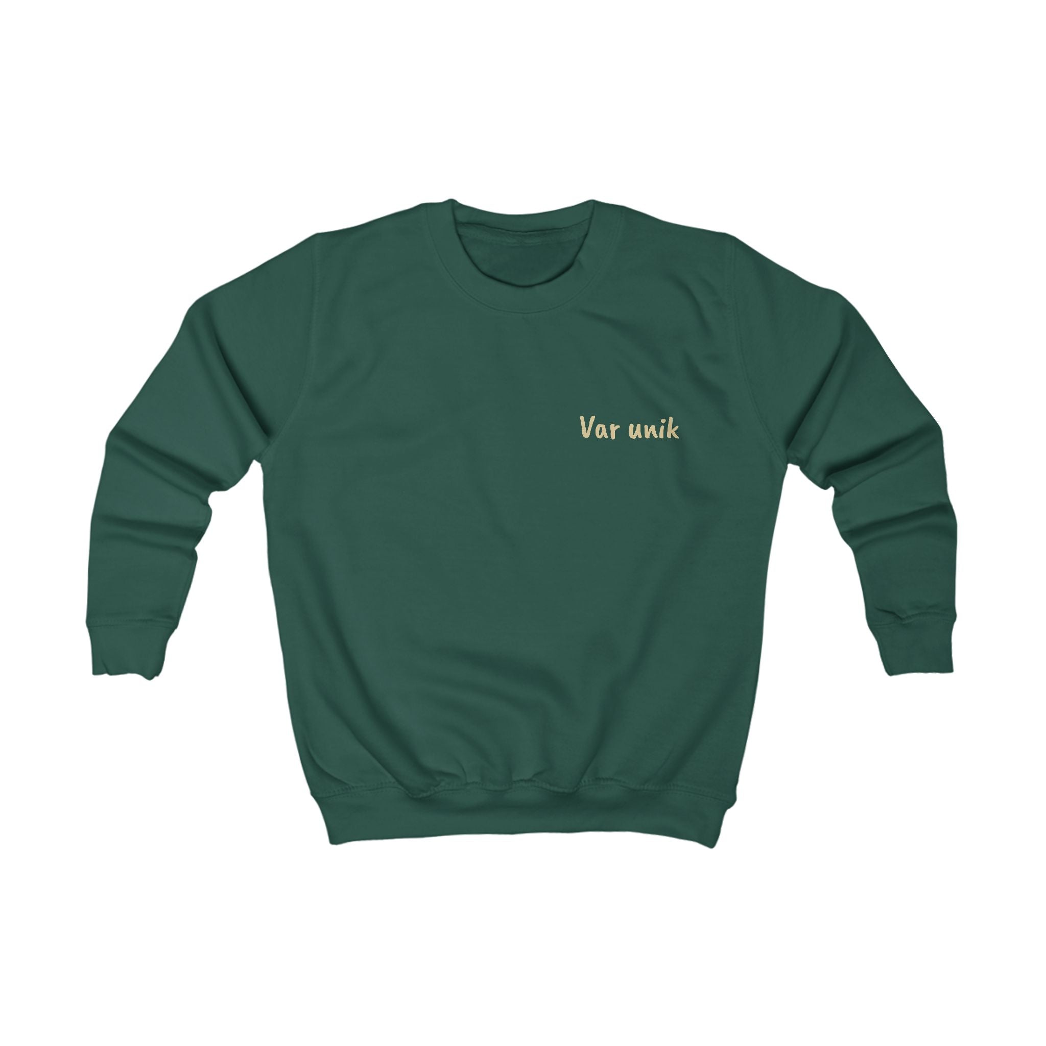 Kids Sweatshirt — "Var unik" Minimalist Comfort Pullover for Kids