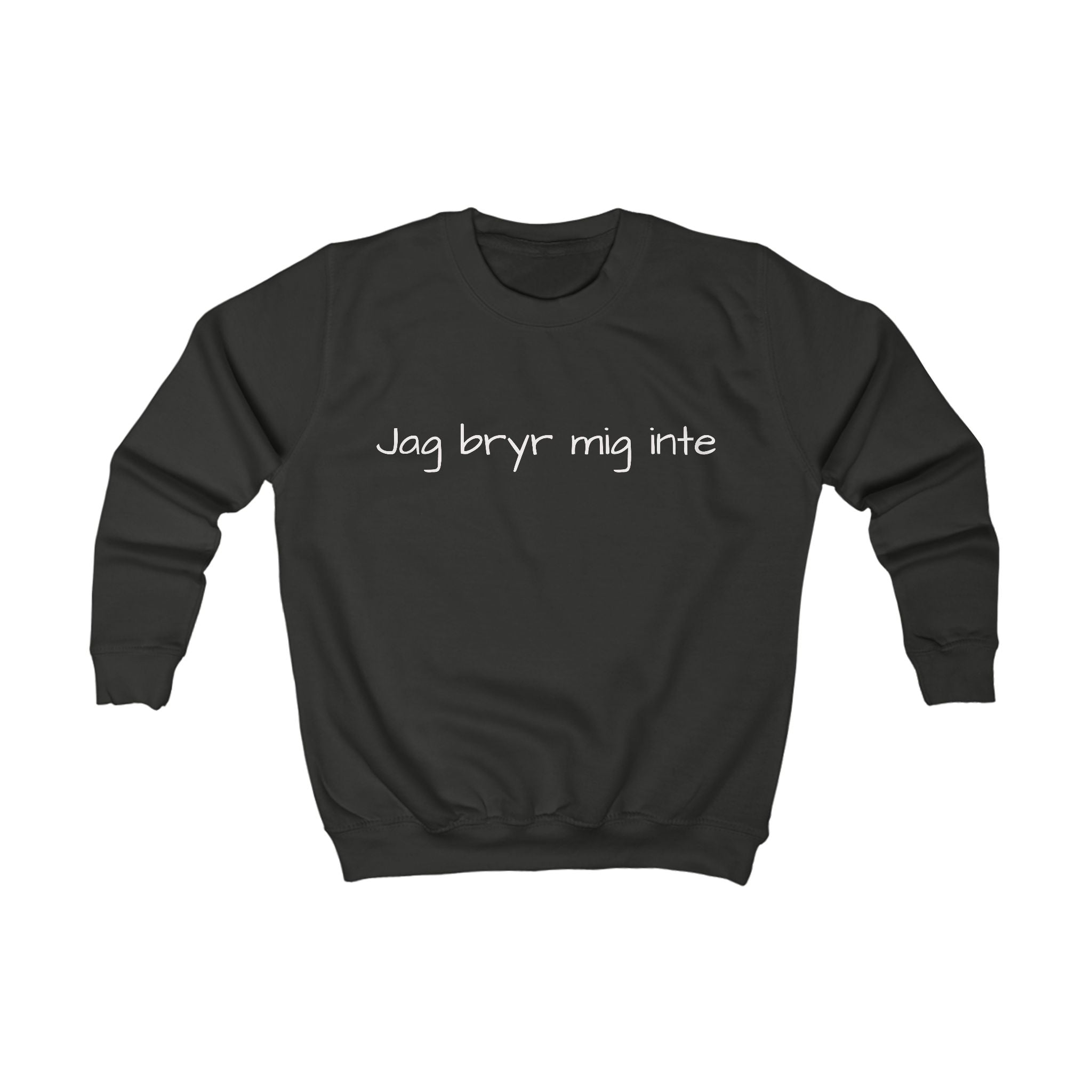 Kids Sweatshirt - "Jag bryr mig inte" Swedish Funny Kids Crewneck
