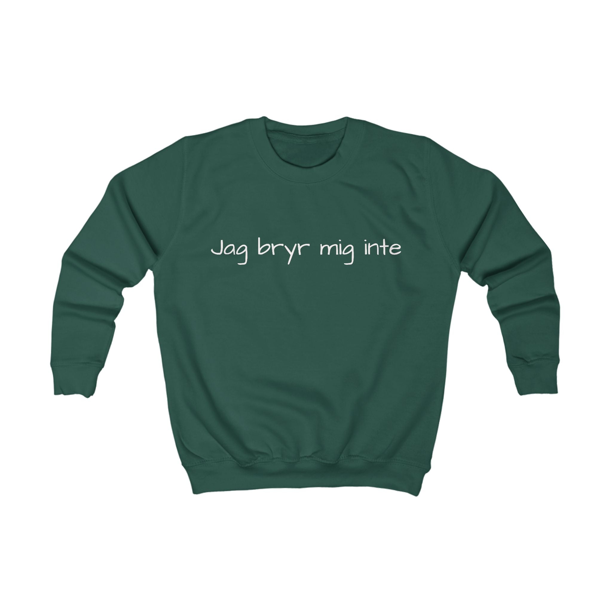 Kids Sweatshirt - "Jag bryr mig inte" Swedish Funny Kids Crewneck