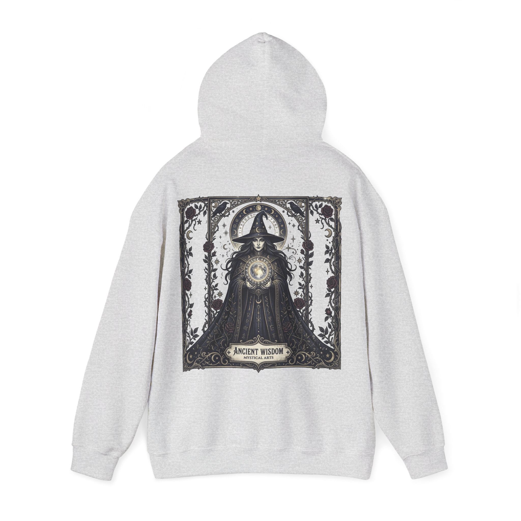Halloween Is Here Hoodie — Ancient Wisdom Gothic Back Print